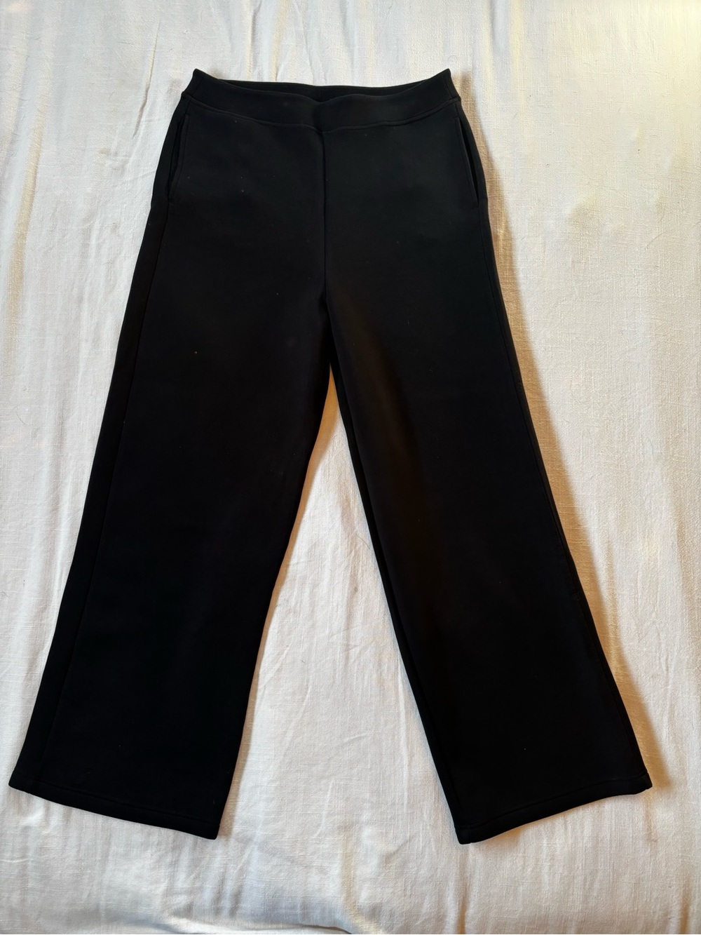 Leze the Label Women's Black Wide-Leg Pull-On Pants Size Large